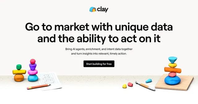 Clay - Access 100+ data sources with AI-powered enrichment preview screenshot
