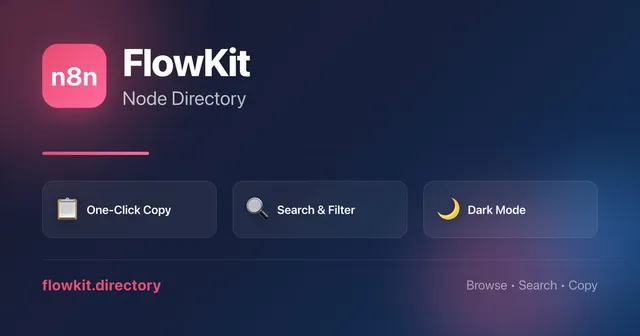 FlowKit - Free n8n, BuildShip & Make.com node library preview screenshot