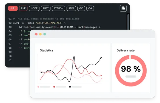 Mailgun - Reliable email delivery service preview screenshot