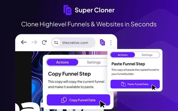 SuperCloner - Clone and duplicate your GoHighLevel assets instantly preview screenshot